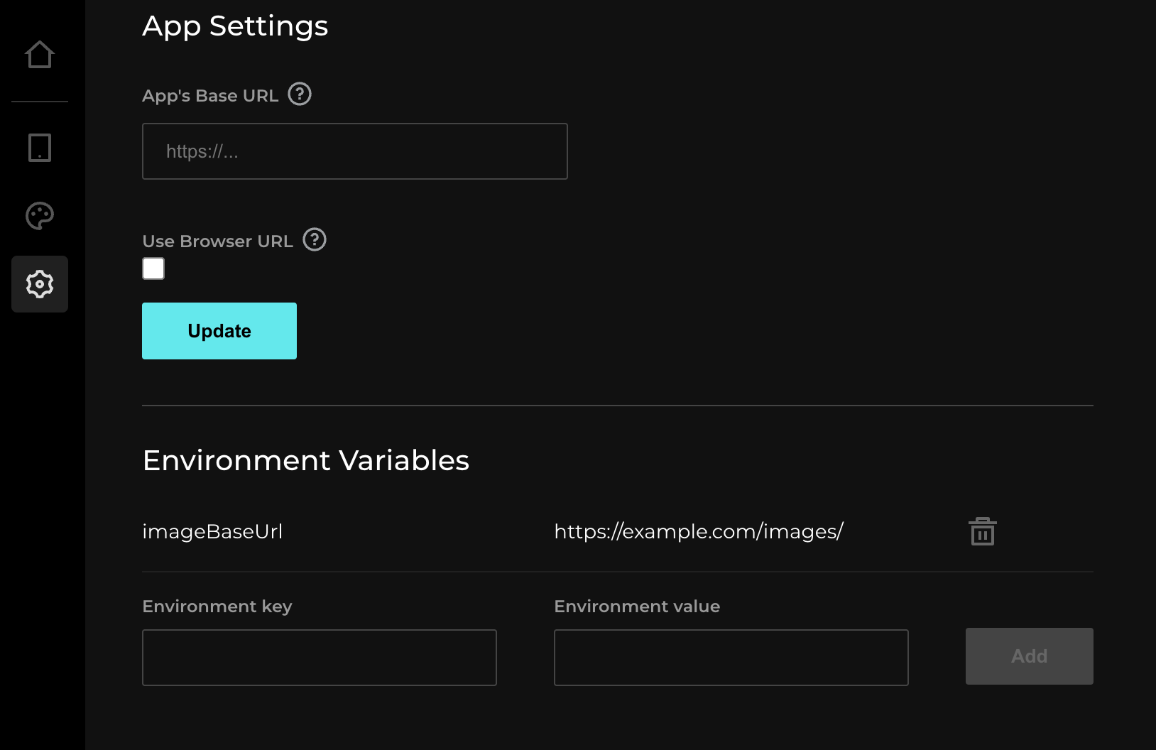 Add Environment Variable